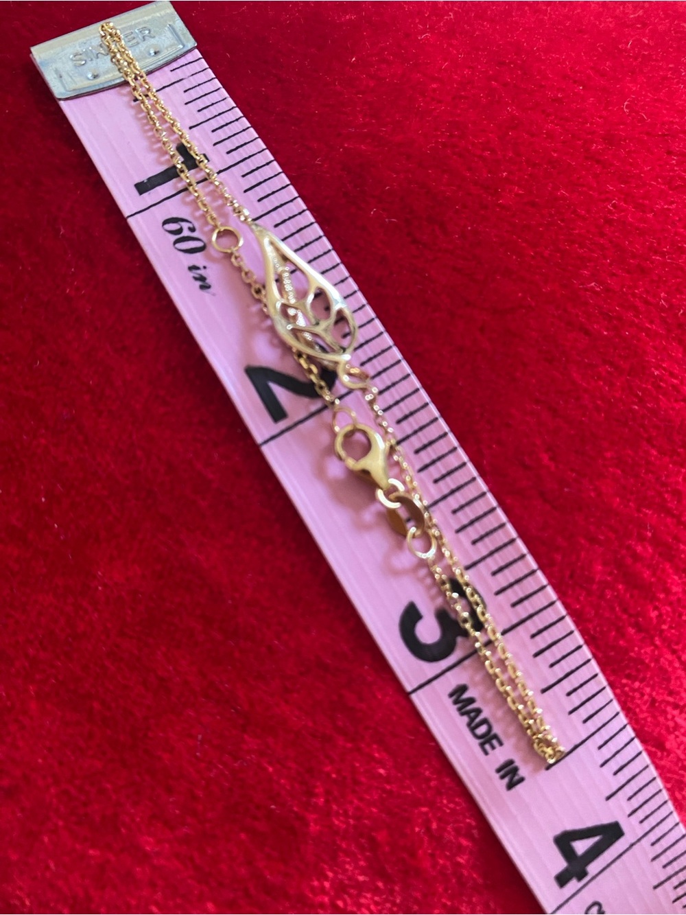 Na Hoku - 14K Gold Adjustable Hawaiian Maile Leaf Bracelet - Picture 12 of 16